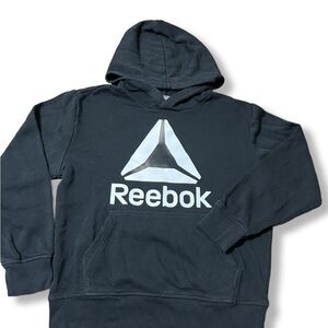 Reebok Men's Black Hoodie with Logo
